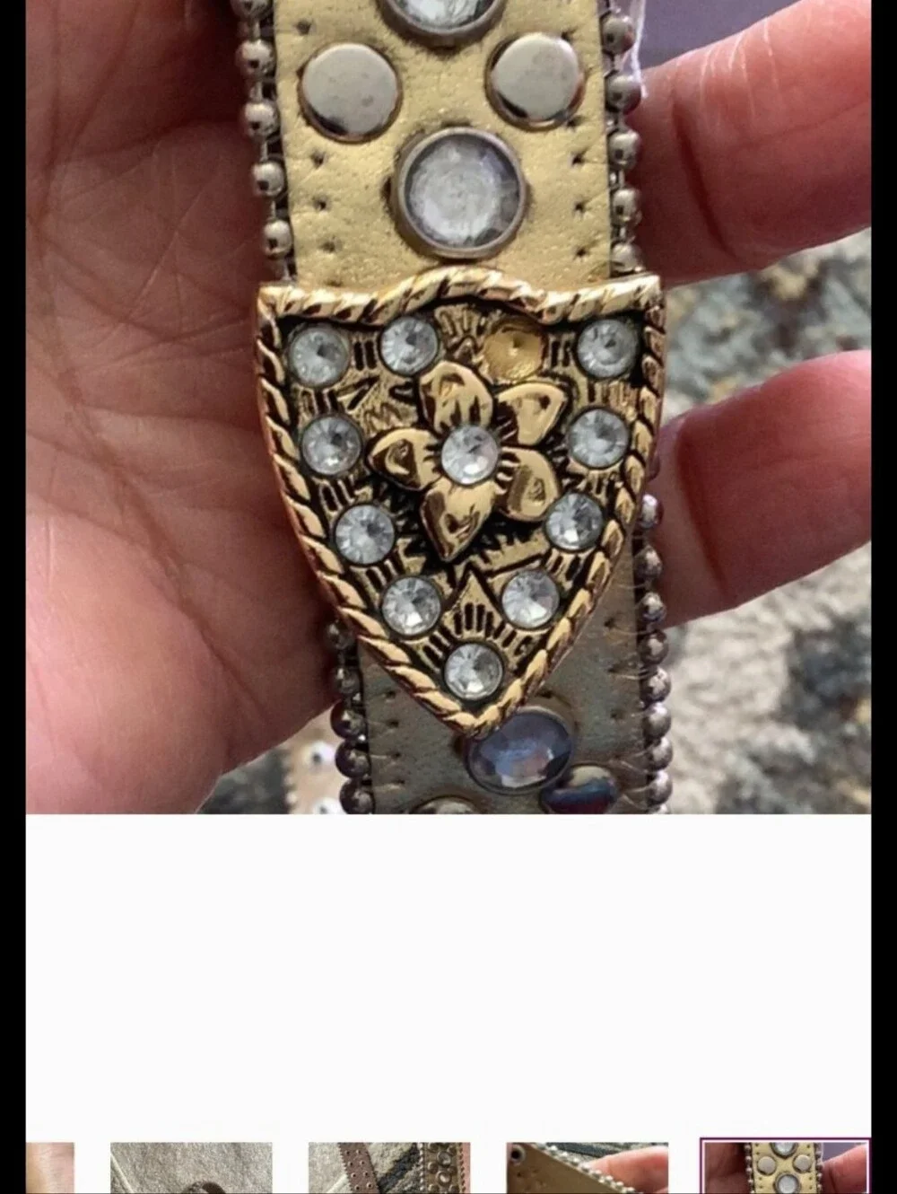 Gold Belt With Stones SM30